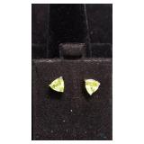 1.50 CTï¿½PERIDOT PLATINUM OVER 0.925 STERLING SIL