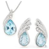 2 1/4 CARAT BABY SWISS BLUE TOPAZ 925 STERLING SIL