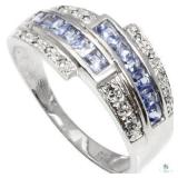 0.40 CTï¿½GENUINE TANZANITE & 2 PCS GENUINE DIAMON