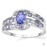 1 1/5 CARAT (21 PCS) TANZANITE 925 STERLING SILVER