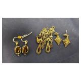 Two(2) pair earrings and One (1) pair earring exte