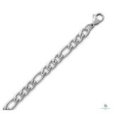 Stainless Steel 120 Figaro Chain Necklace (5mm)18"