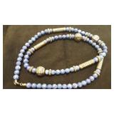 Blue & Silver Colored Necklace