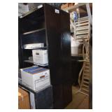 Black Metal Shelving Unit