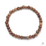 Wood Grain Bead Bracelet Stretch Bracelet