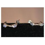 Tanzanite and Diamond 925 Sterling Silver