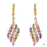 Sapphire and Diamond 18K Gold-Plated German