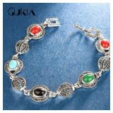 German Silver 18K Gold Plated Bracelet 18 K White