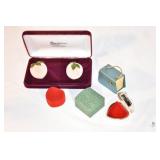 Lot of 7 Assorted Jewelry Boxes Multiple Sizes