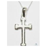 Sterling Silver Cross Necklace Sterling Silver