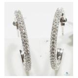 High Fashion Crystal Hoop Earrings High Fashion 3