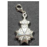 Maltese Cross Pendant Sterling Silver Sterling
