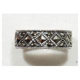 Sterling Silver Marcasite Ring Sterling Silver