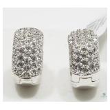 Crystal Huggie Earrings High Fashion Crystal