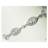Crystal Marquis Line Bracelet High Fashion