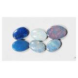 Opal Doublets 6 Genuine Opal Doublets (7x5mm,
