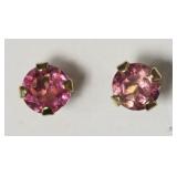 Tourmaline Earrings 10k Gold 10K Yellow Gold