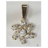 Star Pendant CZ 10k Gold Cubic Zirconia 10K