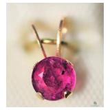 Ruby 10k yellow gold Pendant 10kt Yellow Gold
