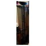 Black metal halogen lamp and CD holder