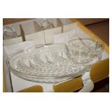 2 Homestead snack sets-Federal Glass