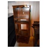 dark wood cabinet