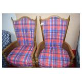 Red, White and Blue highback chairs