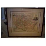 Map of Alabama and Georgia