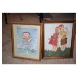 Lithograph and painting by Gary Patterson