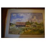 Watercolor - Wagner 84, A picture of Barns