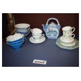 Tea set and Rice bowls