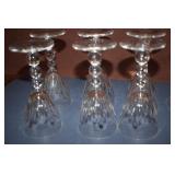 Sherry and Champagne glasses set of each