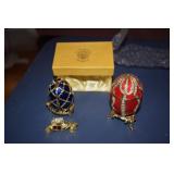 Faberge Style-Russian Jeweled Eggs