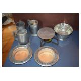 Pewter Mugs and Bowls