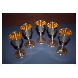 Silverplate Wallace "Baroque" - Cordial Glasses