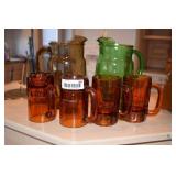 Glass Mugs and pitchers