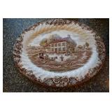 Tea serving set w/plate (china)