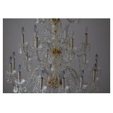 Large glass chandelier