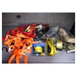 Lot of Ratchet Straps and a NEW Cargo Net