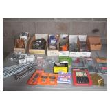 Bulk Lot of Stakes, Screws, and Nails