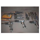 Lot of Air Chisels, Grinders and other Air Tools (