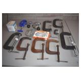 Lot of Assorted "C" Clamps (approx 14)