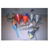 Lot of 10 Oil Funnels