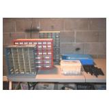Lot of Assorted Parts bins and boxes (approx 10 pi