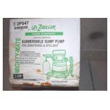 Zoeller .3HP Sump Pump Never Used