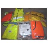 Lot of approximately 15 new safety vests