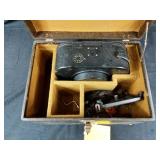 Vintage Box and QRS Movie Camera and Projector