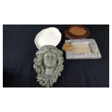 Flower Holder, Dish and Frames