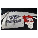Onesie and Rockies Sweatshirt