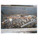 Metal tool box w/ Assorted Hardware